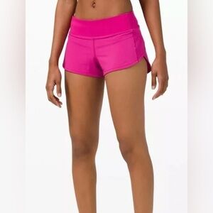 Lululemon Speed Up LR Short 2.5 Lined Sonic Pink Size 10 NWT